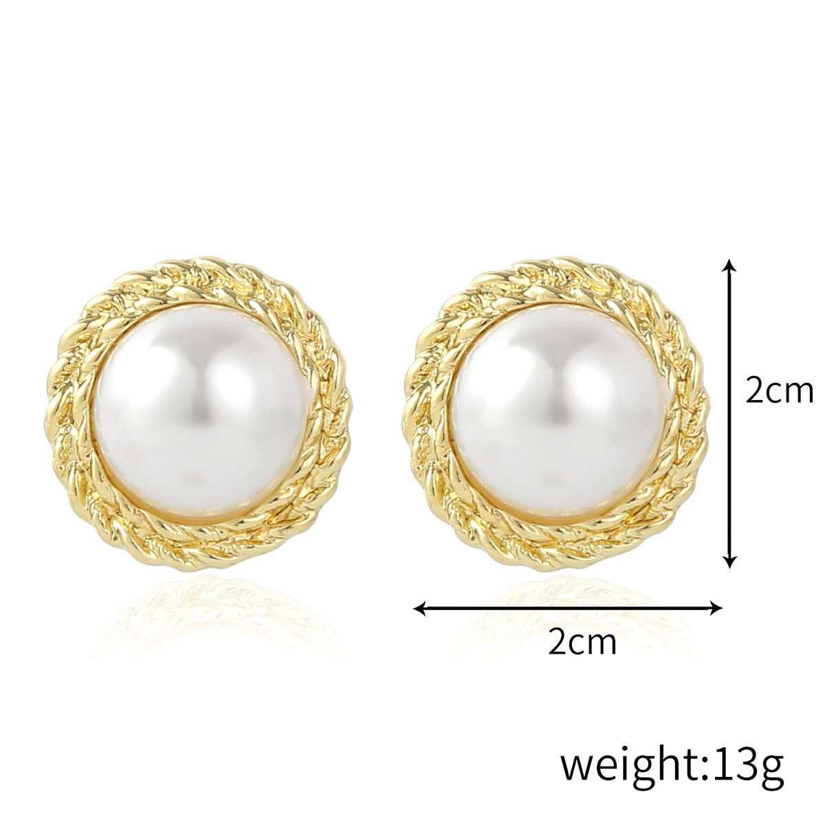 Vintage Punk Baroque Pearl Earrings