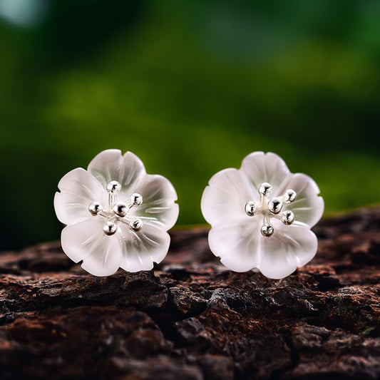 Flower in the Rain Stud Earrings