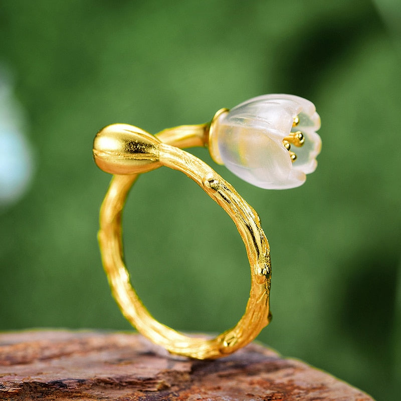 Lily of the Valley Flower Rings