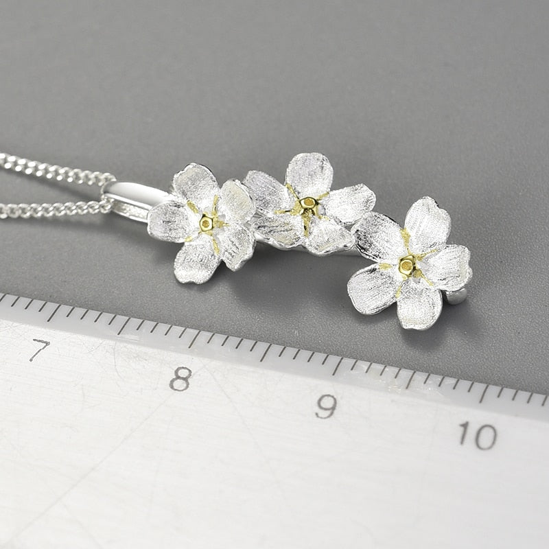 Forget-me-not Flower Pendant Chains and Necklace