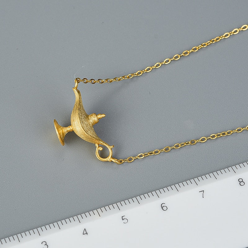 Aladdin's Lamp Pendant Necklace