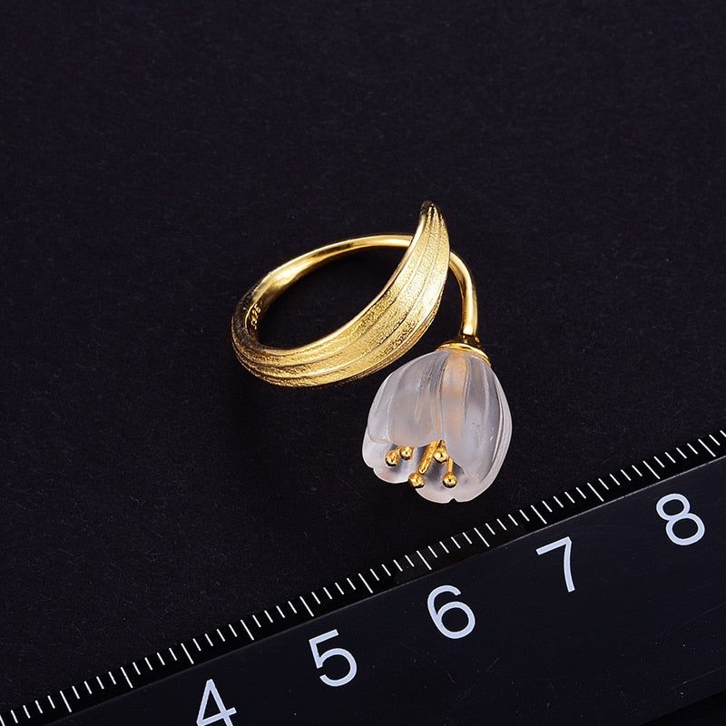 Lily of the Valley Flower Rings