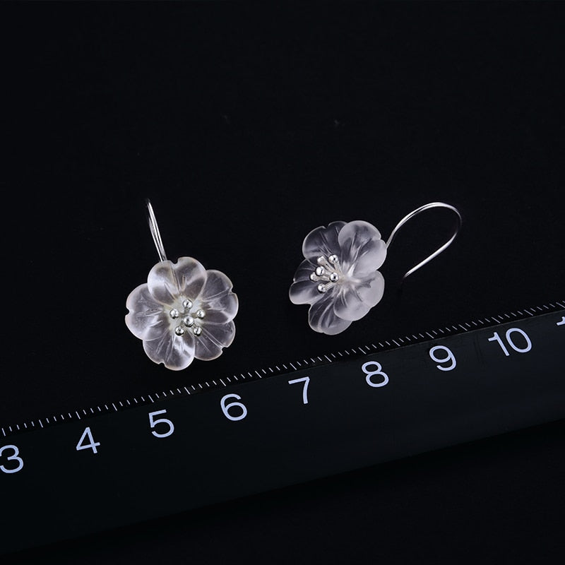 Flower in the Rain Dangle Earrings