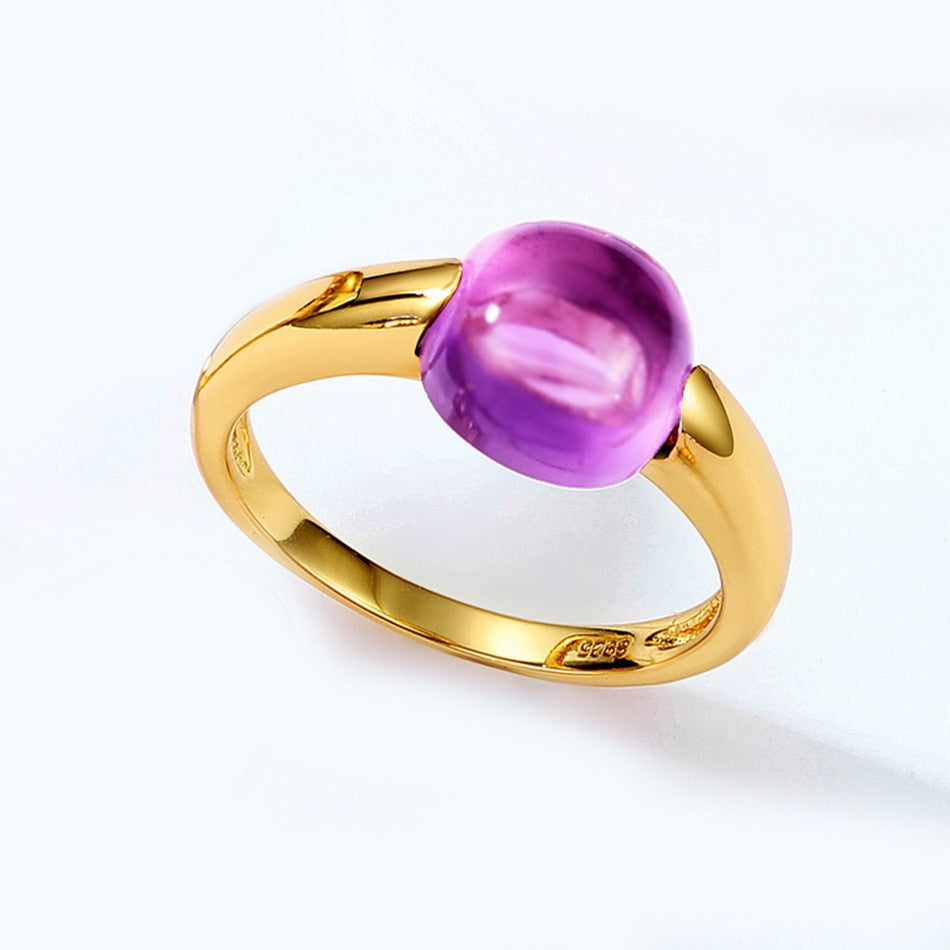 Candy Style Colorful Crystal Ring