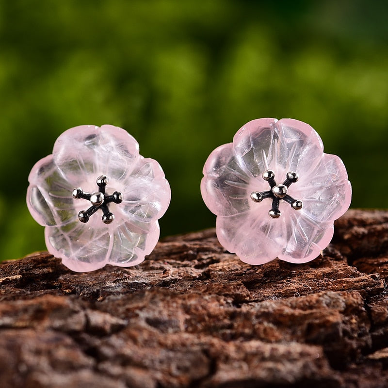 Flower in the Rain Stud Earrings