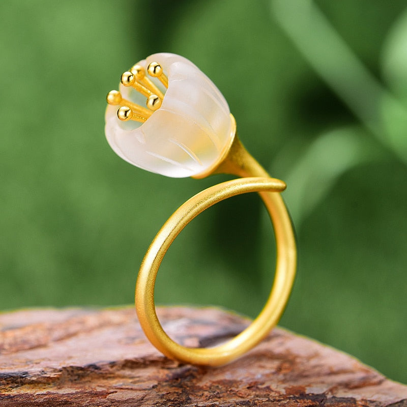 Lily of the Valley Flower Rings