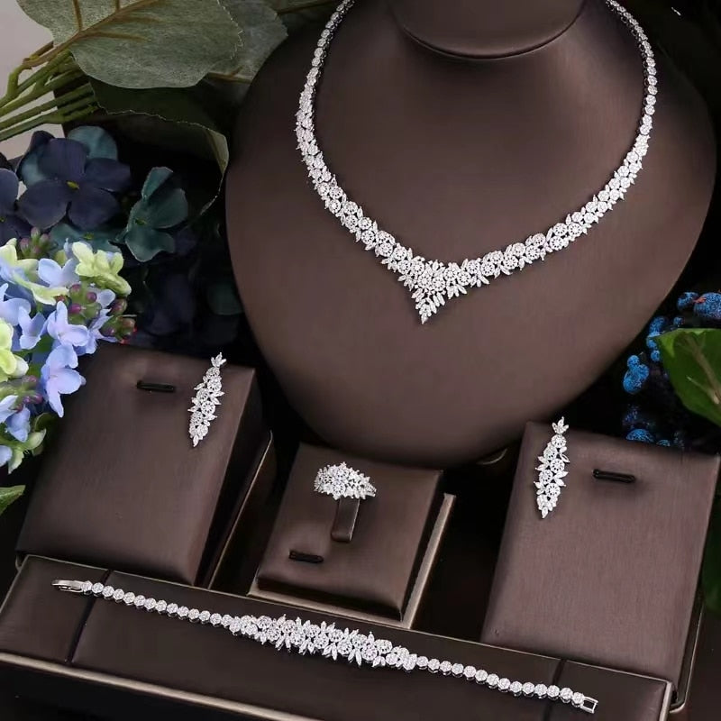 Bride zirconia full set women's jewelry