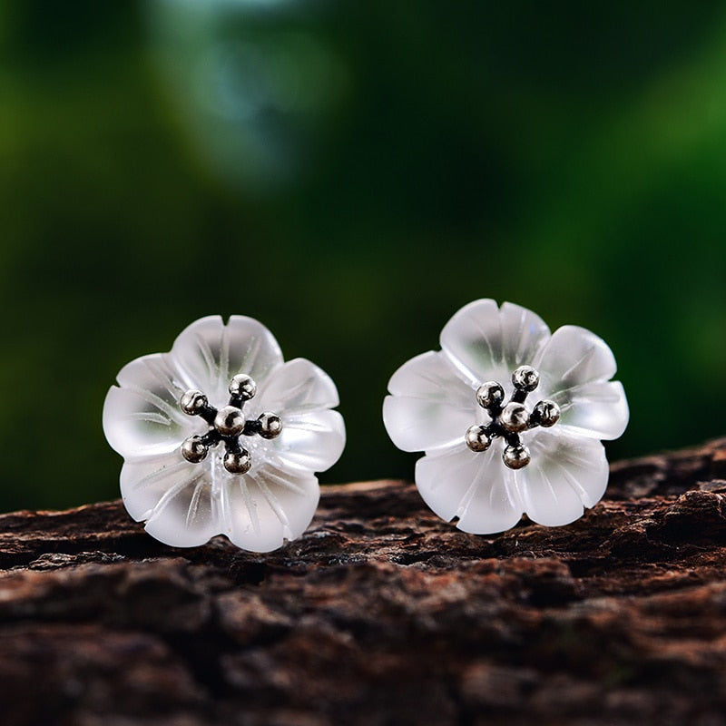 Flower in the Rain Stud Earrings