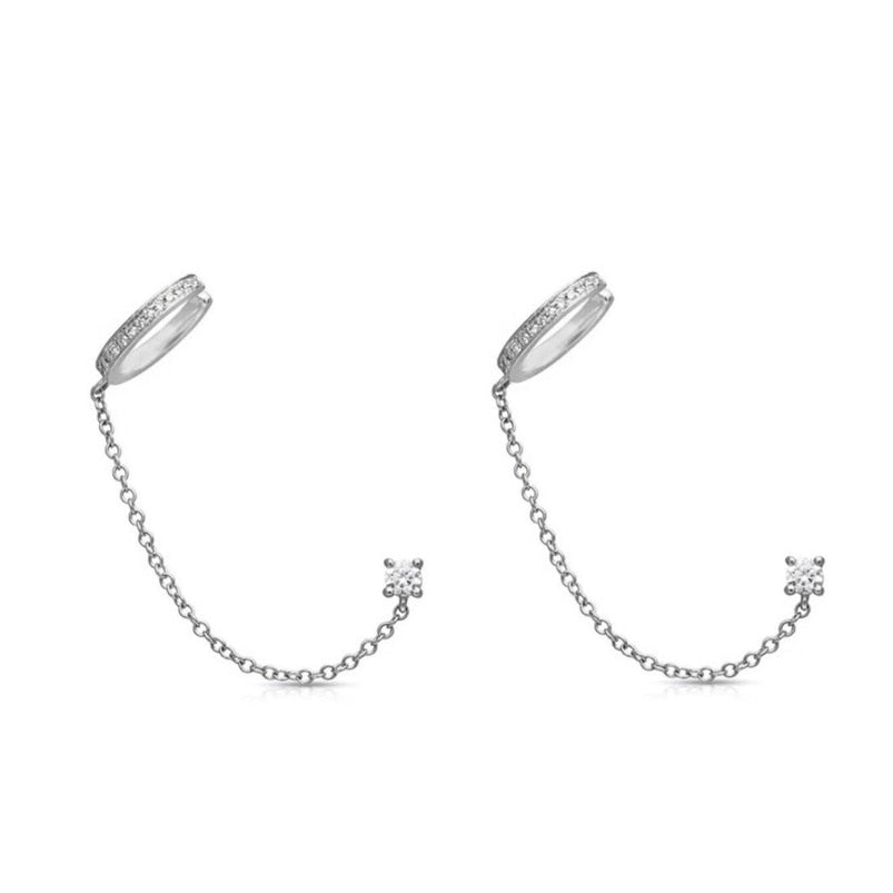 Irregular  Piercing Ear Clips