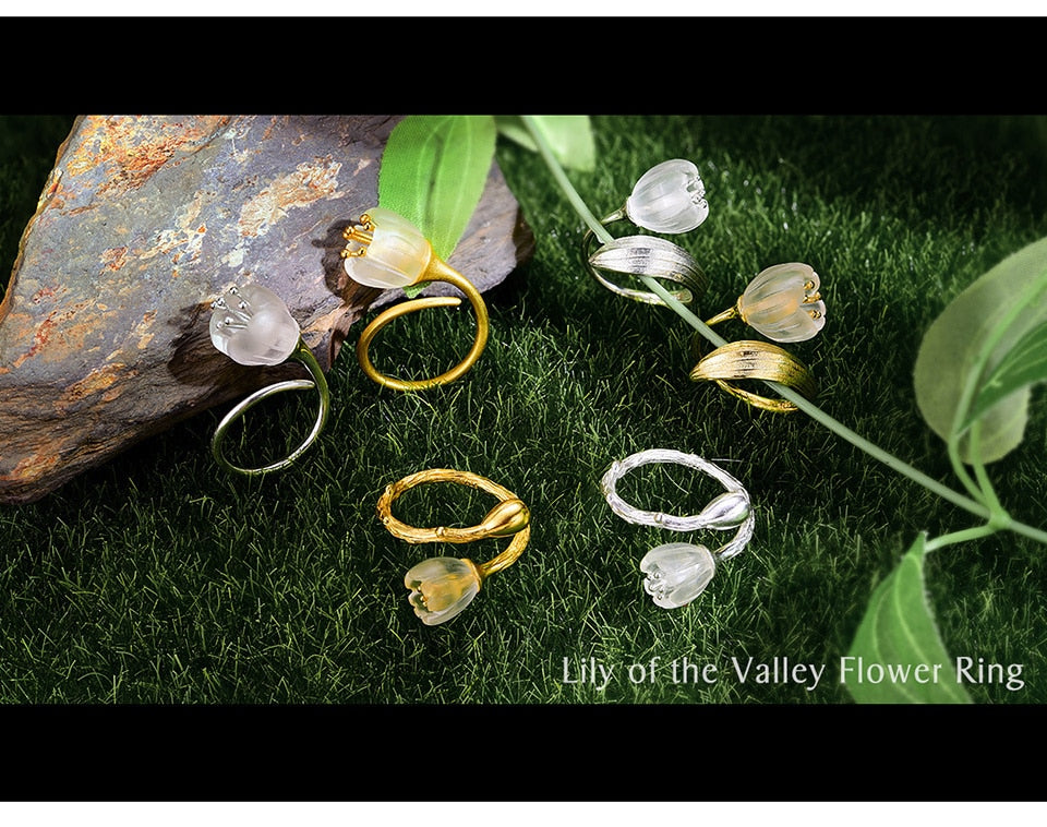 Lily of the Valley Flower Rings