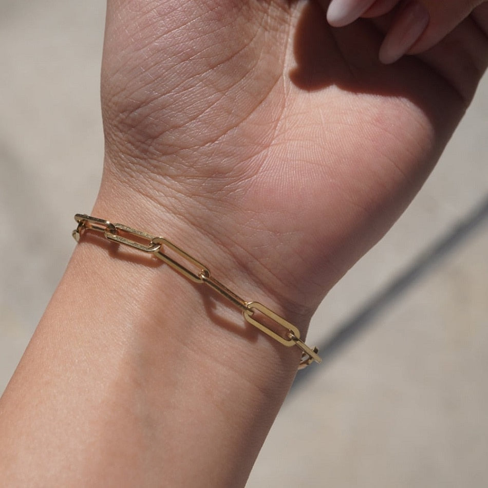 Gold Plated Chain Bracelets