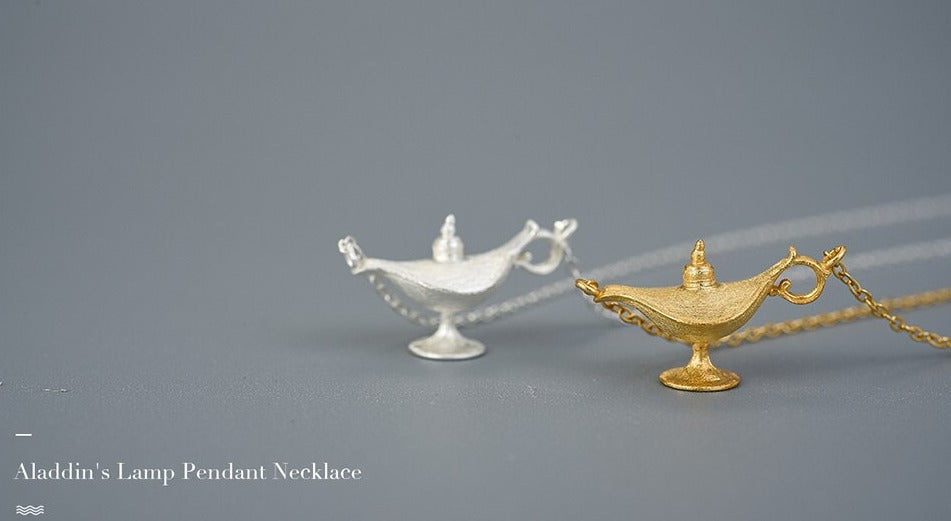 Aladdin's Lamp Pendant Necklace