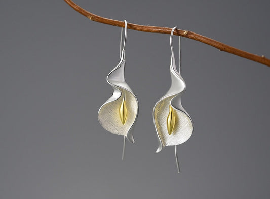 Lily Flower Dangle Earrings