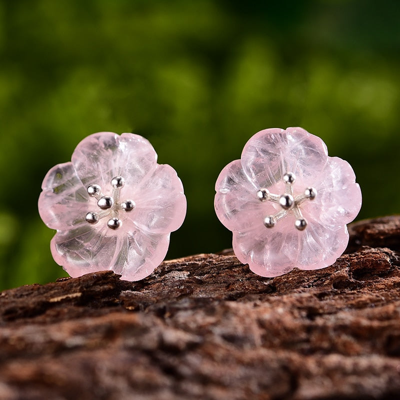 Flower in the Rain Stud Earrings