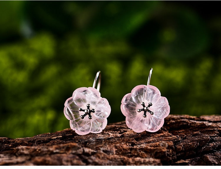 Flower in the Rain Dangle Earrings