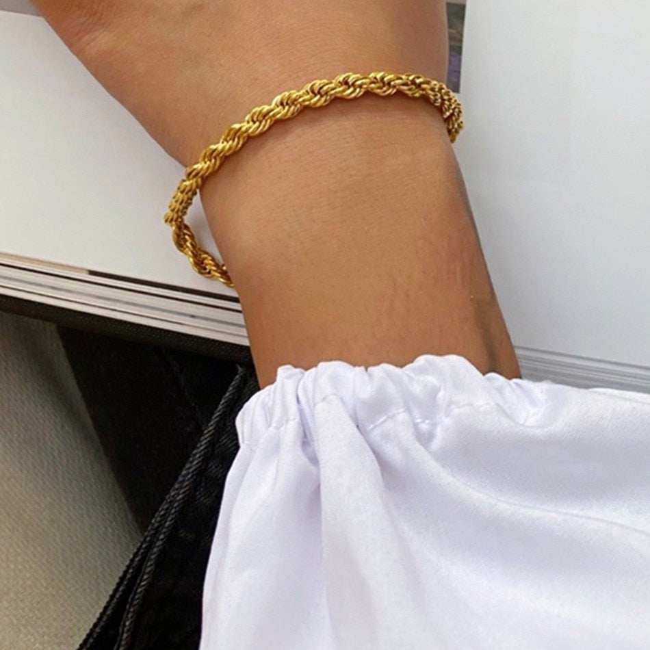 Gold Plated Chain Bracelets