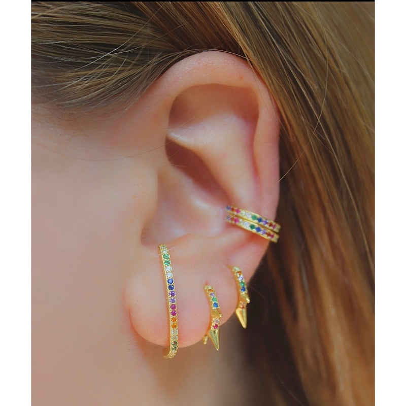 Irregular  Piercing Ear Clips