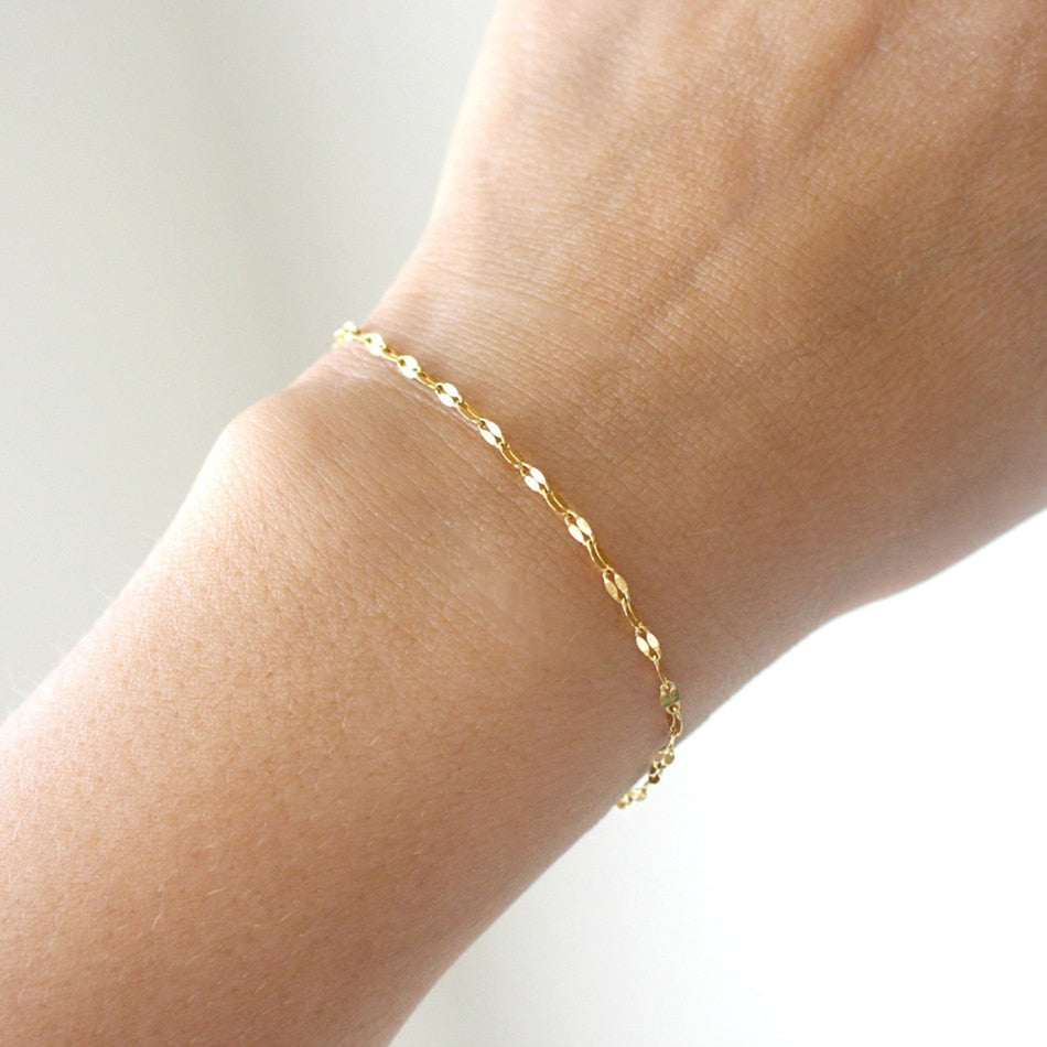 Gold Plated Chain Bracelets