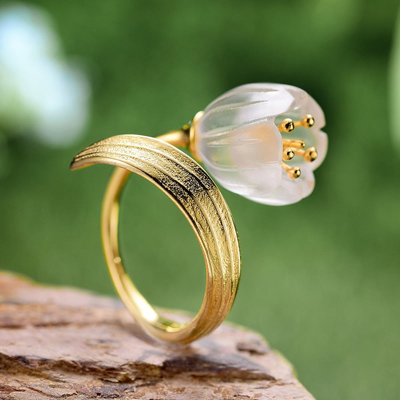 Lily of the Valley Flower Rings