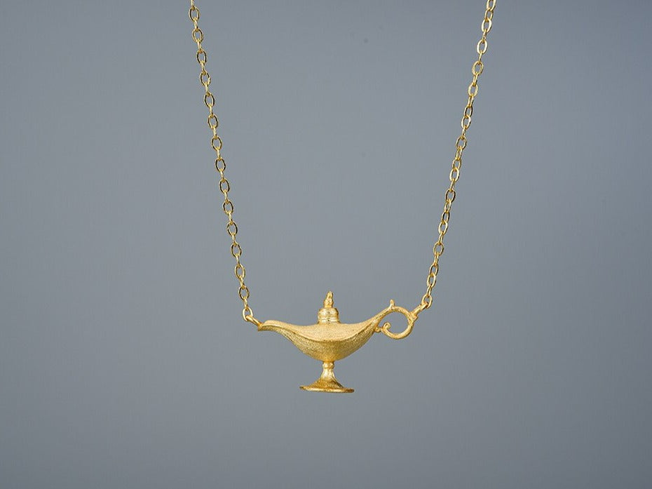 Aladdin's Lamp Pendant Necklace