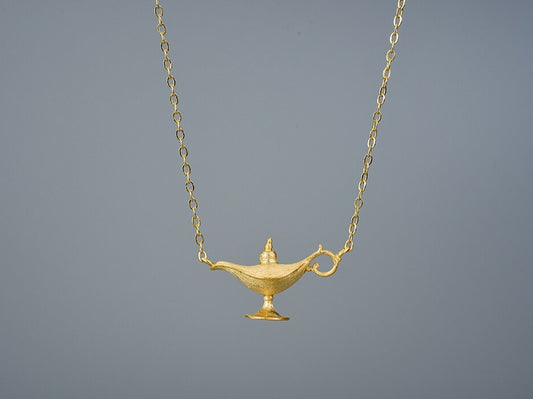 Aladdin's Lamp Pendant Necklace